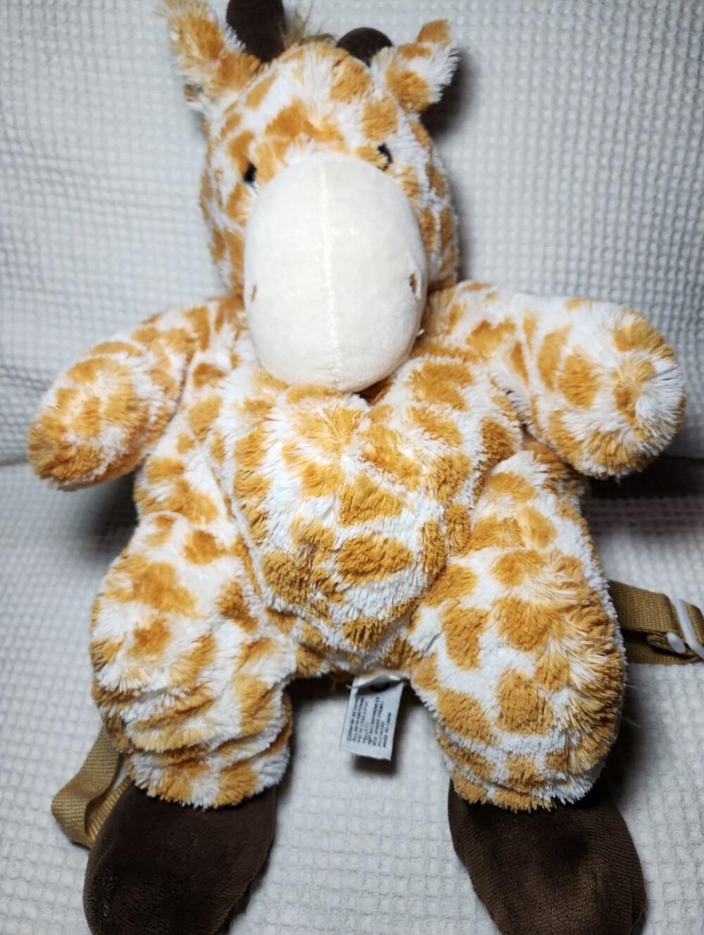 Plush Giraffe Soft Toy Backpack - Brown & White